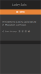 Mobile Screenshot of lodeysails.com